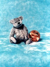 (image for) Miniature Grey Teddy Bear Kit for Dollhouses