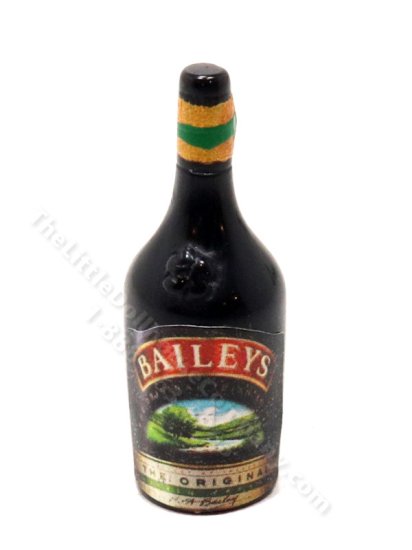 (image for) Miniature Baileys Bottle for Dollhouses