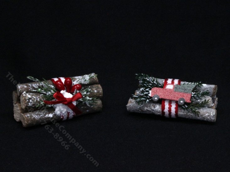 (image for) Miniature Holiday Firewood Bundle for Dollhouses (1pc)