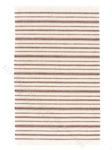 (image for) Miniature White and Purple Striped Rug for Dollhouses