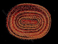 (image for) Handmade 1/2 Scale Oval Braided Rug for Dollhouses