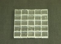 (image for) Miniature Glass Wall Blocks for Dollhouse Scale Models, 25/pk