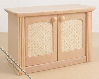 (image for) Miniature Oak Kitchen Cupboard for Dollhouses