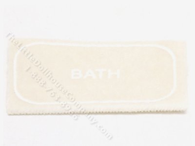 (image for) Miniature Tan Bath Mat for Dollhouses