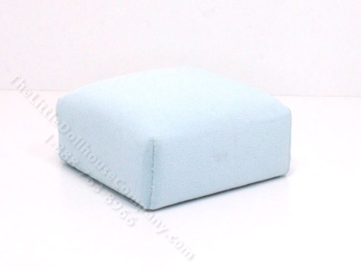 (image for) Miniature Light Blue Ottoman by PRD Miniatures