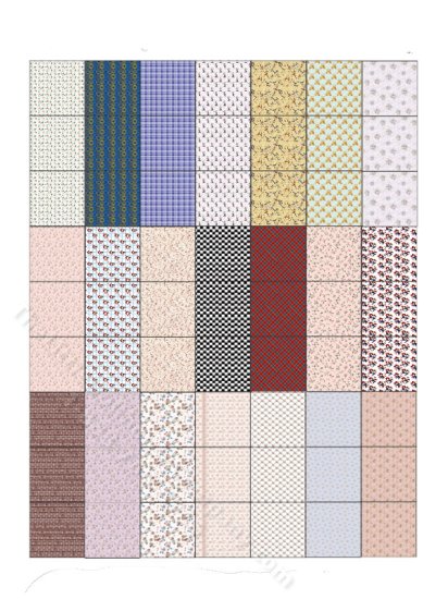 (image for) Miniature Scrapbooking Paper for Dollhouses