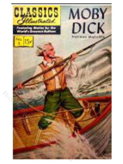 (image for) Miniature 'Moby Dick' by Herman Melville for Dollhouses