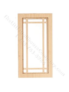 (image for) Miniature Single Prairie Window For Dollhouses
