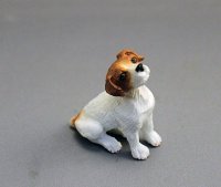 (image for) Dollhouse Scale Model Parson Jack Russell Dog