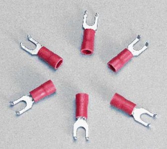 (image for) Dollhouse Scale Model Flanged Spade Lugs6/pk