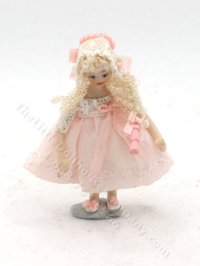 (image for) Angel Children Victorian Doll in Pink Dress by Ethel Hicks