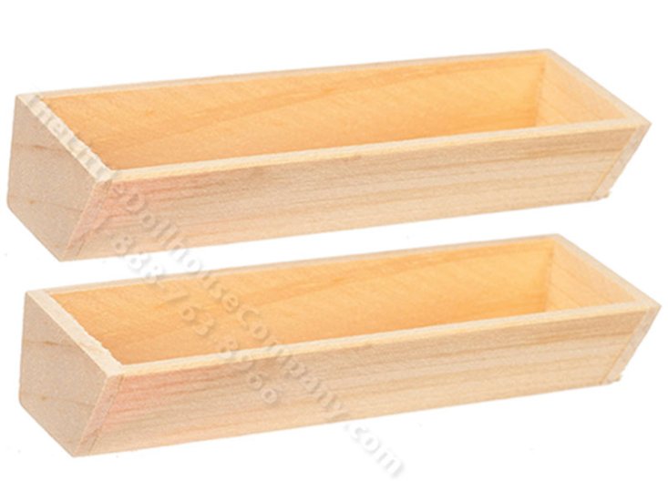 (image for) Miniature Large Flower Boxes for Dollhouses