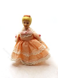 (image for) Victorian Daughter in Pink Lace Dress Doll
