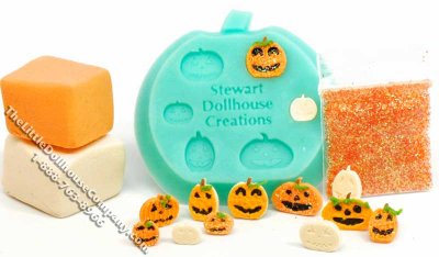 (image for) Mold for Making Miniature Halloween Cookies for Dollhouses