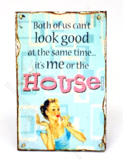 (image for) Miniature Sassy Sign for Dollhouses