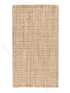 (image for) Miniature Woven Beige Rug for Dollhouses