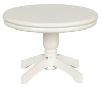 (image for) Dollhouse Scale Model White Round Table