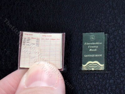 (image for) Miniature Savings Book for Dollhouses