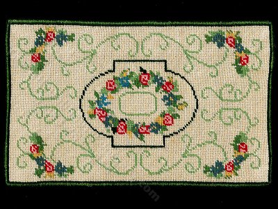 (image for) Miniature Handmade Needlepoint Carpet