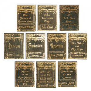 (image for) Miniature Reproduction Horror Classics Books for Dollhouses