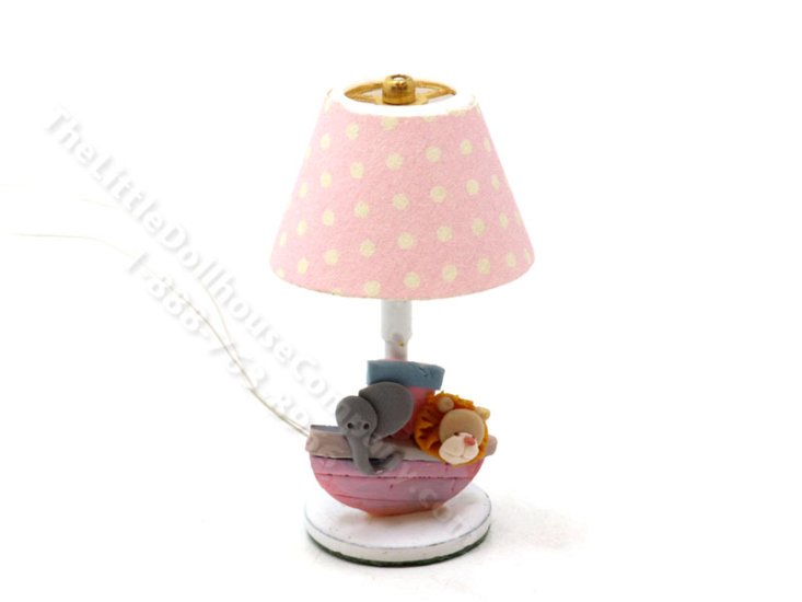 (image for) Miniature 12v Children's Table Lamp for Dollhouses - Noah's Ark