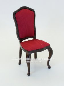 (image for) Miniature Mahogany Side Chair for Dollhouses