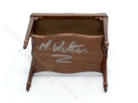 (image for) Miniature Leather-Topped Side Table for Dollhouses