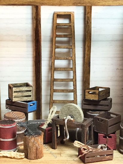 (image for) 1:48 Scale Miniature Tool Shed Kit #2