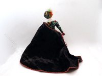 (image for) Miniature Handcrafted Vintage Medieval Green Noblewoman