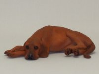 (image for) Miniature Laying Redbone Coonhound by Karl Blindheim