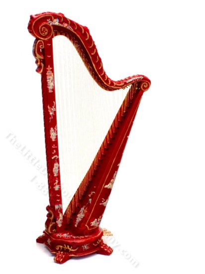 (image for) Miniature Chinese Harp for Dollhouses