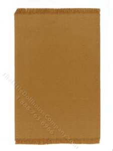 (image for) Miniature Dotted Gold Rug for Dollhouses
