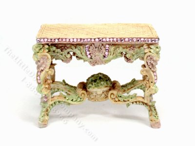 (image for) As-Is Miniature Ornate Resin Table with Jewels
