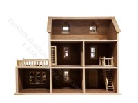 (image for) Assembled "Lennox" Unfinished Dollhouse