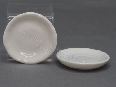 (image for) Miniature Rustic White Ceramic Plate