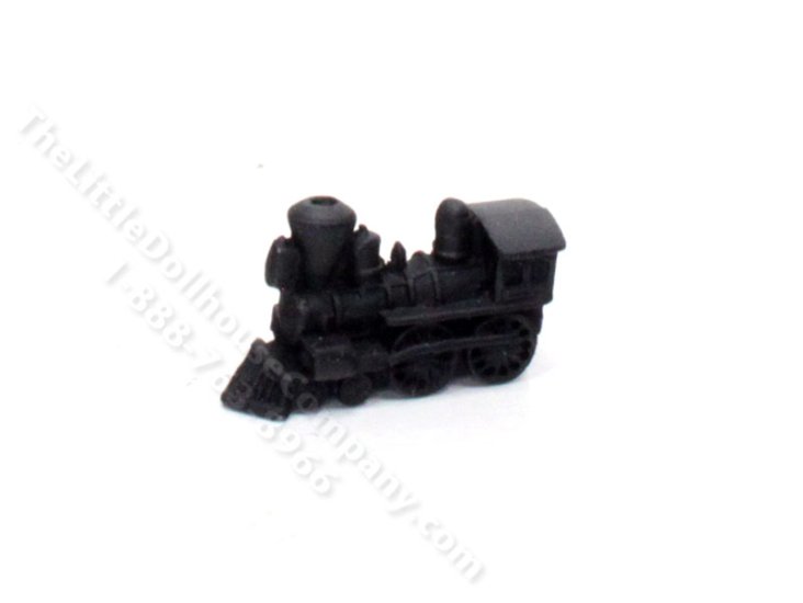 (image for) Miniature Black Metal Train Engine