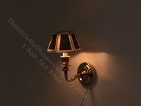 (image for) Miniature 12v Short Wall Sconce for Dollhouses - Green