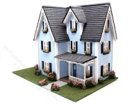 (image for) 1:48 Scale Assembled Victorian Dollhouse