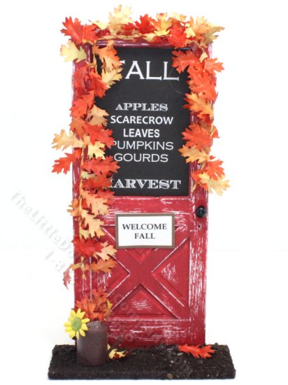(image for) Miniature Fall Caldboard Garden Door