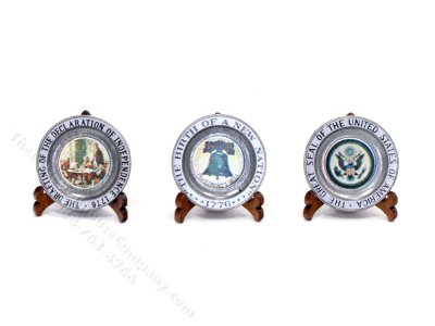 (image for) Vintage Miniature Set of Collector's Plates for Dollhouses