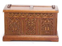 (image for) Miniature 15th C. Tudor Coffer Chest