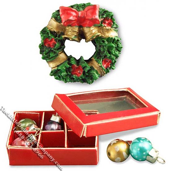 (image for) Miniature Christmas Decorations for Dollhouses