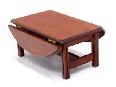 (image for) Handmade Miniature Drop Leaf Coffee Table for Dollhouses