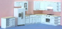 (image for) Dollhouse Miniature Kitchen Set with Refrigerator