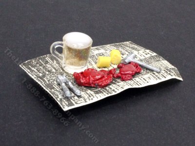 (image for) Miniature Crab on Paper for Dollhouses