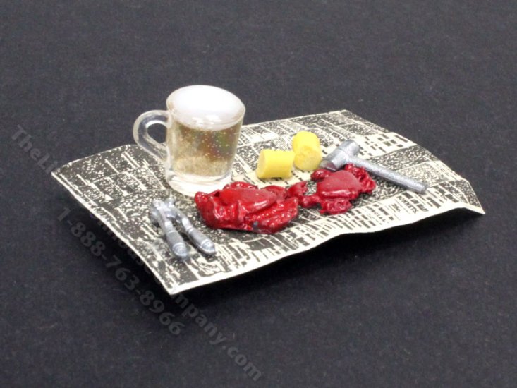 (image for) Miniature Crab on Paper for Dollhouses