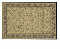 (image for) Miniature Small Scale Beige and Black Rug