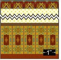 (image for) Dollhouse Scale Model Wallpaper Tripartite