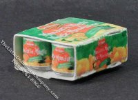 (image for) Miniature Box of Canned Fruit for Dollhouses
