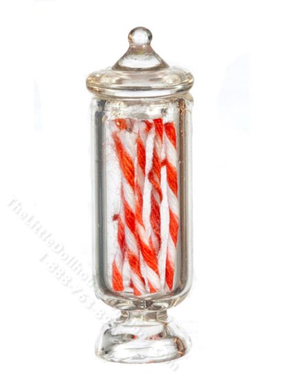 (image for) Miniature Candy Sticks in a Jar for Dollhouses